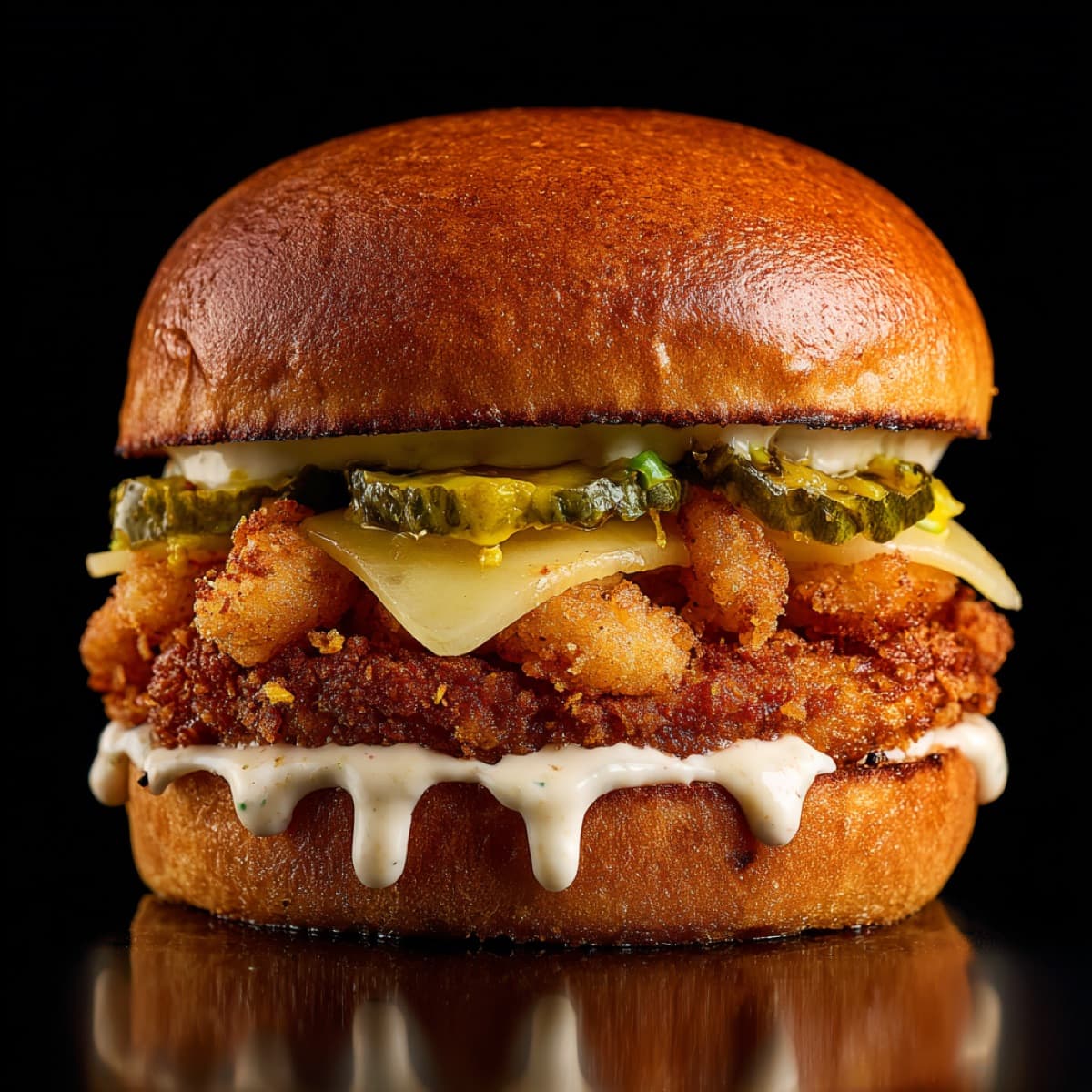 Flamin’ Crunch Chicken burger